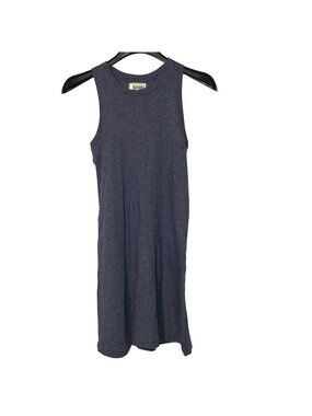 Nation LTD Phoebe Seam Front Slubbed Knit Mini Tank Dress Blue Sz XS Casual